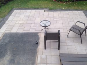 Terrasse pavé